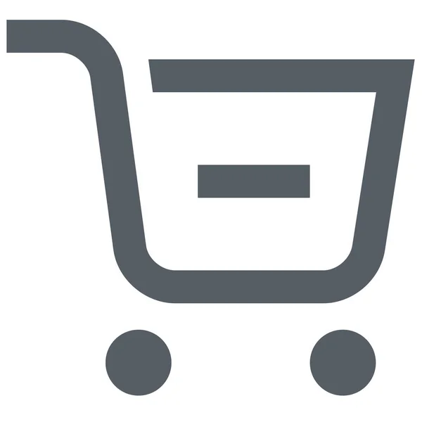 Comprar Icono Comercio Carrito Estilo Esquema — Vector de stock