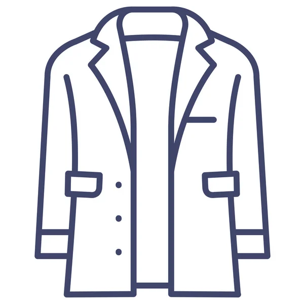 Clothes Coat Jacket Icon — Stock Vector
