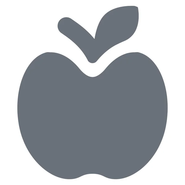 Apple Fitness Ikone Soliden Stil — Stockvektor