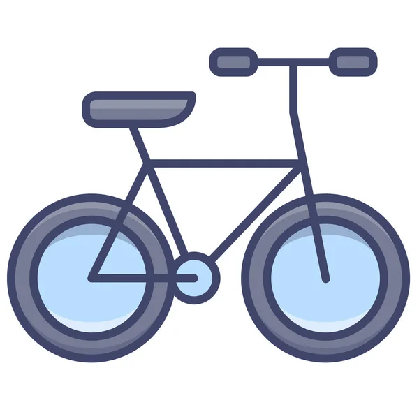 Ikona Cyklistické Dopravy — Stockový vektor