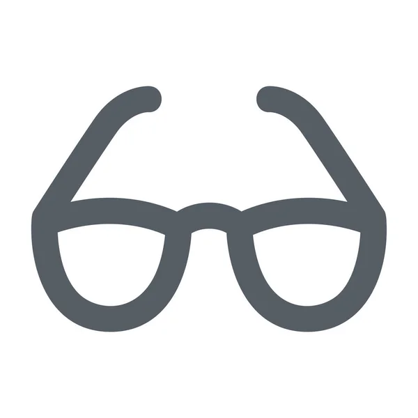 Eyesight Glasses Optical Icon Solid Style — Stock Vector