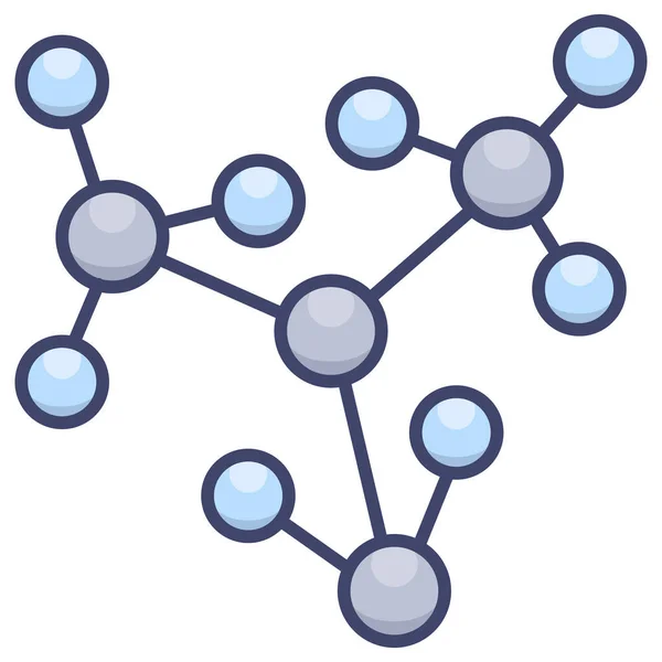 Icono Molécula Educación Celular Categoría Ciencia Investigación — Archivo Imágenes Vectoriales