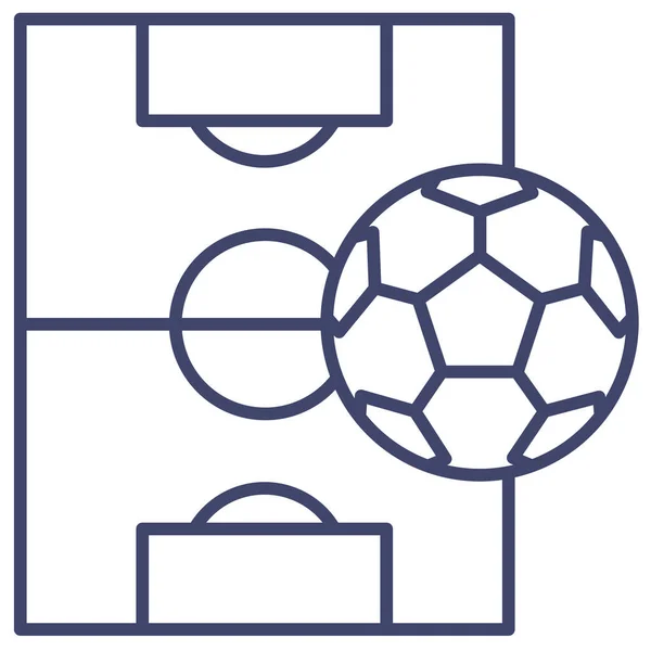 Fútbol Juego Fútbol Icono Categoría Ciencia Investigación — Archivo Imágenes Vectoriales