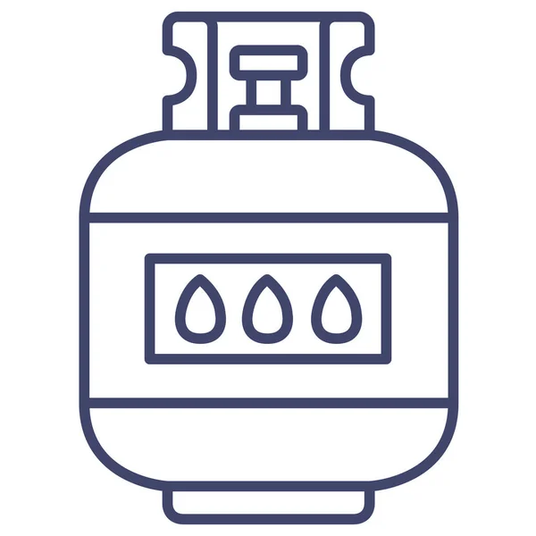 Icône Bouteille Gaz Énergie — Image vectorielle