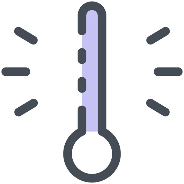 Termómetro Temperatura Medida Icono — Vector de stock