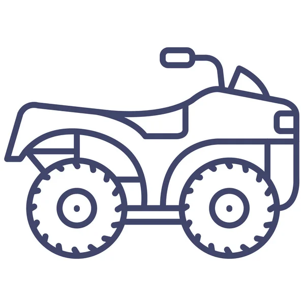 Atv Safari Tracker Pictogram — Stockvector