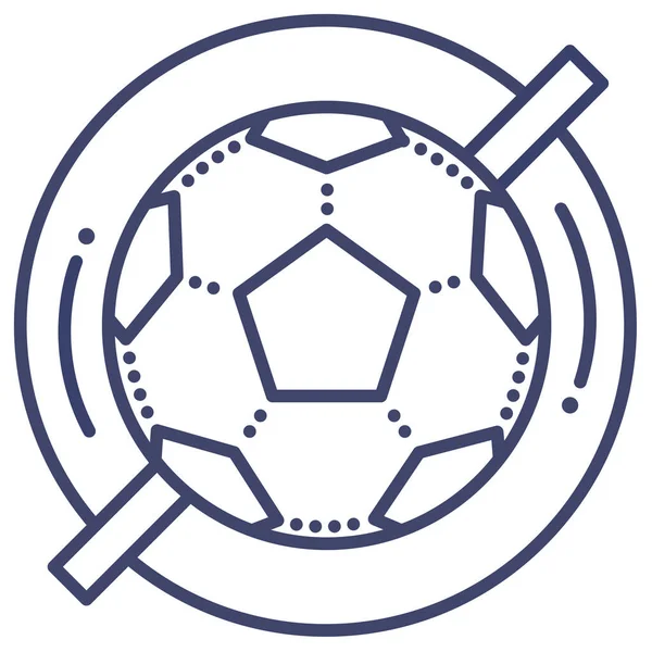 Fútbol Fútbol Fútbol Icono Del Deporte Estilo Esquema — Archivo Imágenes Vectoriales