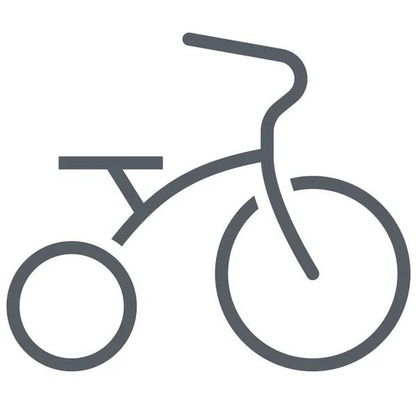 Kerékpár Gyermek Szállítás Ikon Vázlatos Stílusban — Stock Vector