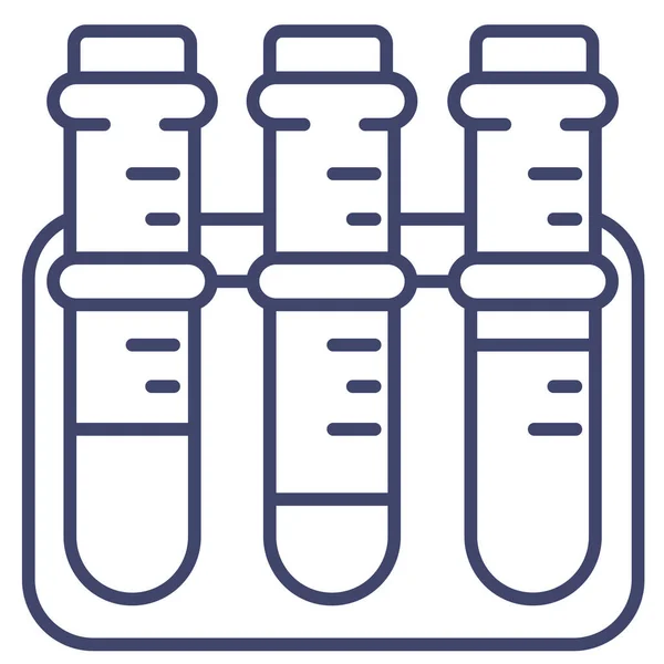 Pictogram Chemische Laboratoriumtest Ziekenhuizen Gezondheidszorg Categorie — Stockvector