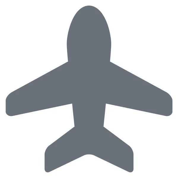Hava Uçağı Uçak Simgesi Katı Stil — Stok Vektör