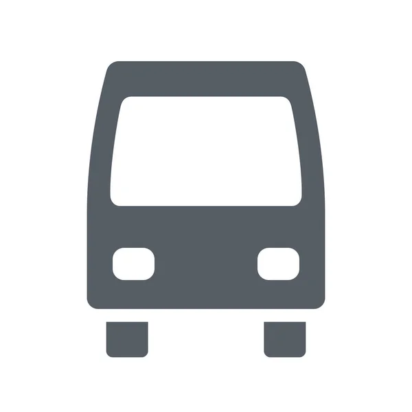 Busfahrer Ikone Soliden Stil — Stockvektor