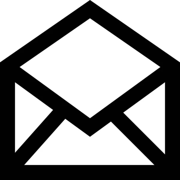 Φάκελο Επιστολή Εικονίδιο Ταχυδρομείου Στυλ Περίγραμμα — Διανυσματικό Αρχείο