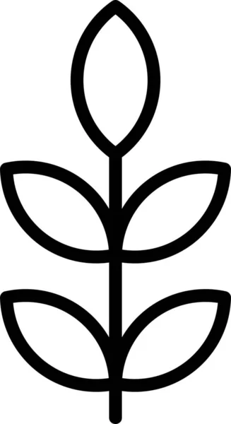 Ikona Růstu Zahrad Stylu Osnovy — Stockový vektor