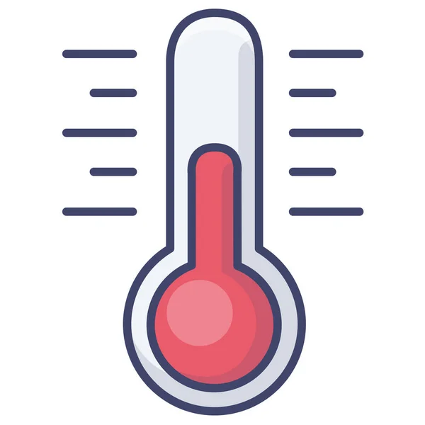 Weather Temperature Thermometer Icon — Stock Vector