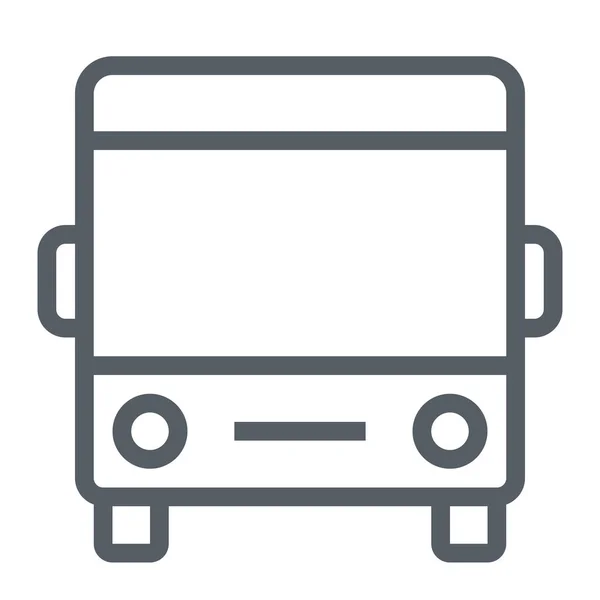 Bus City Transport Ikone Outline Stil — Stockvektor