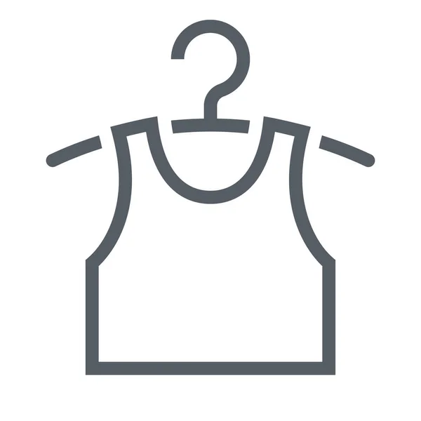 Значок Моди Одягу Вішалка Стилі Контур — стоковий вектор