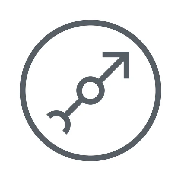 Barometer Forecast Meter Icon Outline Style — 스톡 벡터