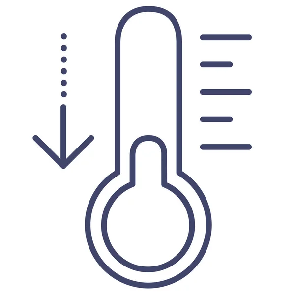 Піктограма Термометра Холодної Температури — стоковий вектор