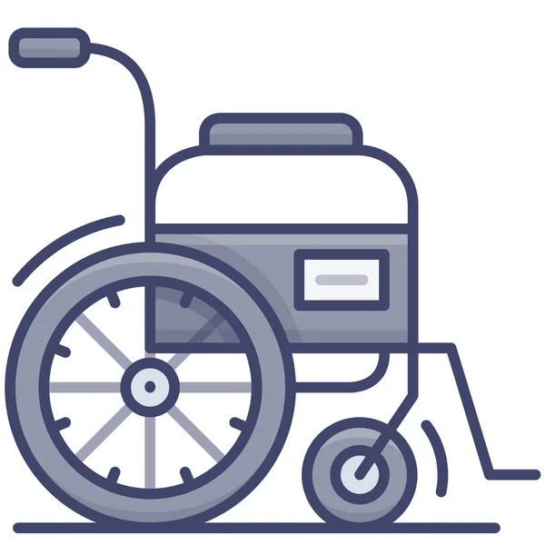 Behinderte Behinderten Symbol Der Kategorie Krankenhäuser Gesundheitswesen — Stockvektor
