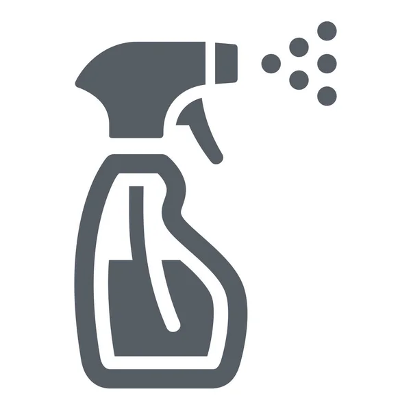 Ícone Detergente Limpeza Garrafa Estilo Sólido —  Vetores de Stock