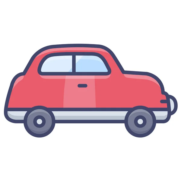 Auto Retro Transport Icoon — Stockvector