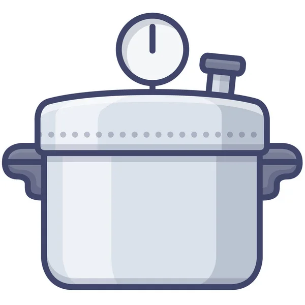 Pressure Cooker Kitchen Icon — Stock Vector