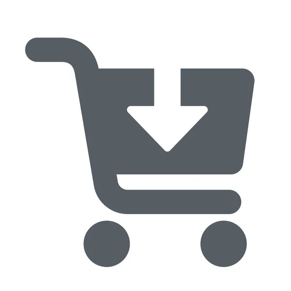 Buy Cart Commerce Icon Solid Style — Stock Vector