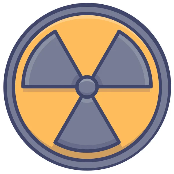 Atomic Power Nuclear Icon — Stock Vector