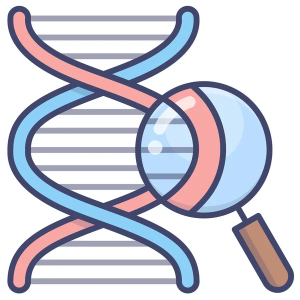 Biologie Dna Gene Icon Science Research Categorie — Stockvector