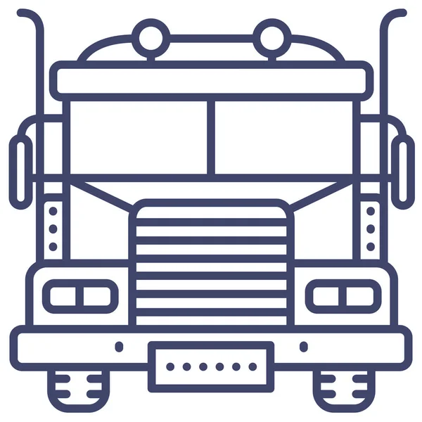 Truck Vehicle Cargo Icon — Stock Vector