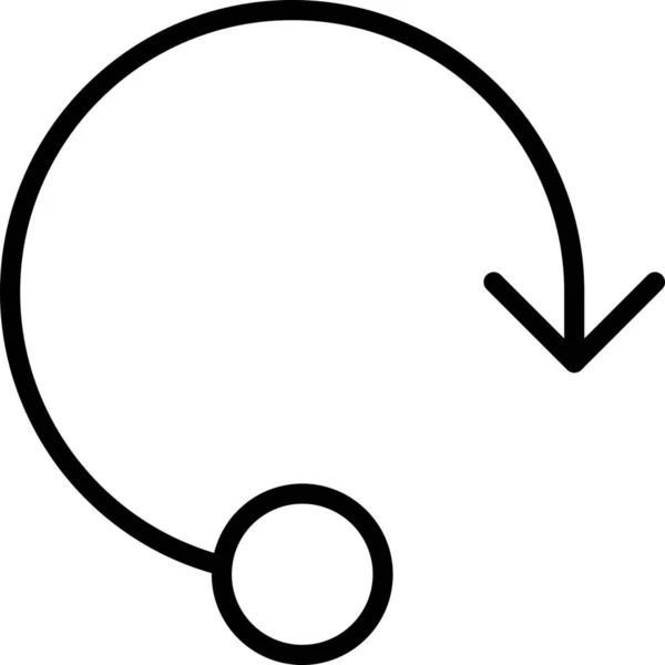 圆形运动重复图标在轮廓风格 — 图库矢量图片