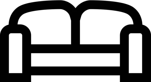 Іконка Гостя Яких Меблів Стилі Контур — стоковий вектор