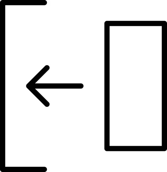 Actividad Adjuntar Icono Estilo Esquema — Archivo Imágenes Vectoriales