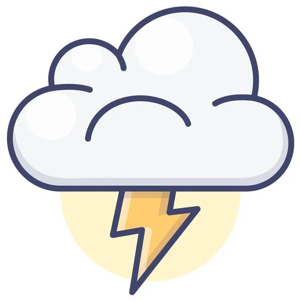 Wetter Blitz Symbol — Stockvektor