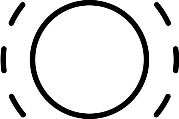 Cirkel Linjer Rörelse Ikonen Kontur Stil — Stock vektor