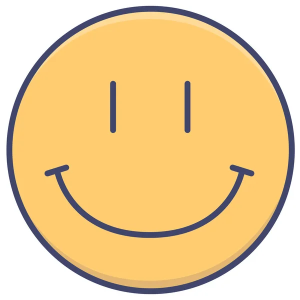 Label Sticker Emoji Icoon — Stockvector