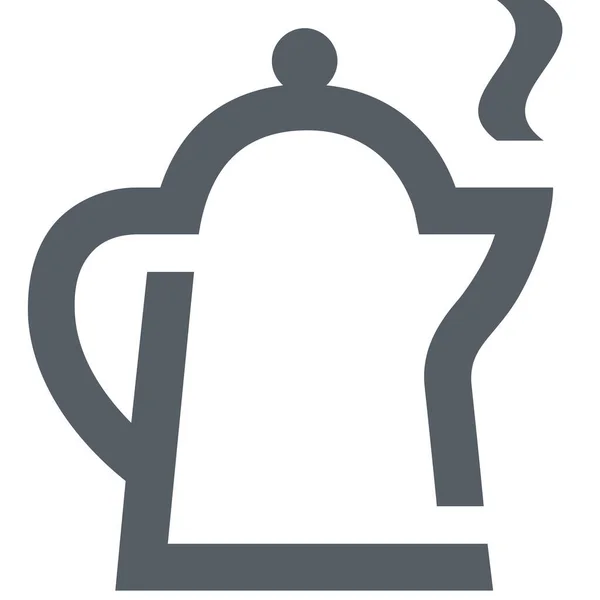 Can Coffee Cooking Icon Outline Style — Stock Vector