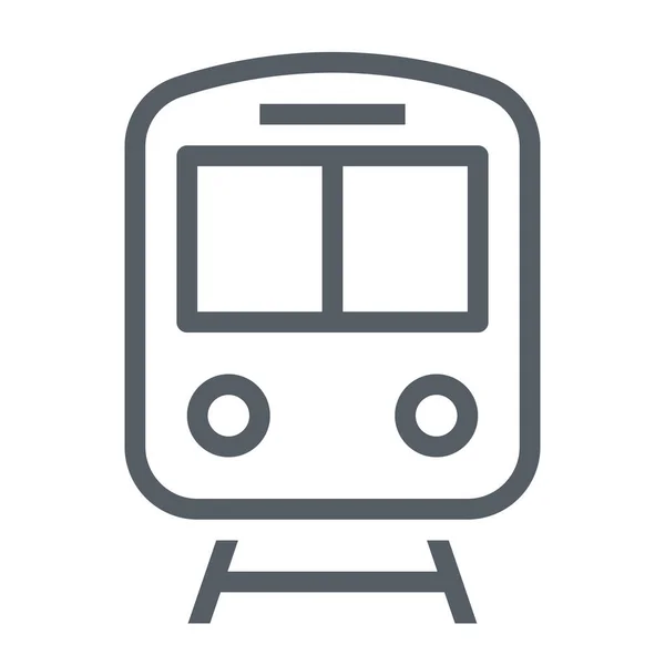 Metro Tren Simgesi Taslak Biçimi — Stok Vektör