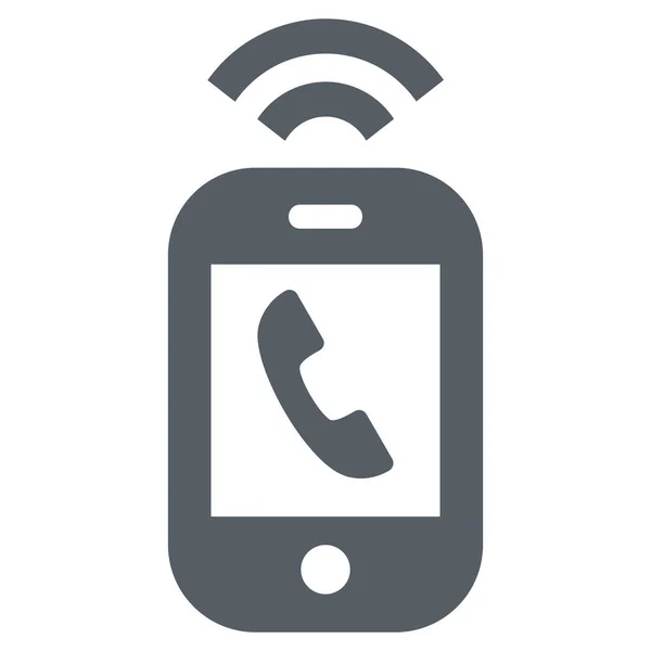 Κλήση Εικονίδιο Κινητής Τηλεφωνίας Συμπαγές Στυλ — Διανυσματικό Αρχείο