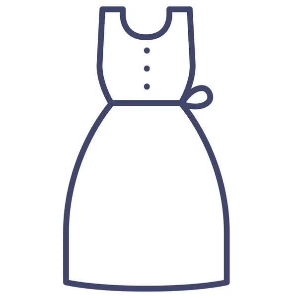 Ropa Vestido Vestido Vestido Icono — Vector de stock