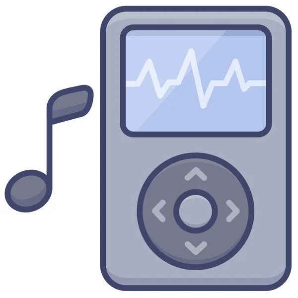 Reproductor Multimedia Ípode Icono — Vector de stock