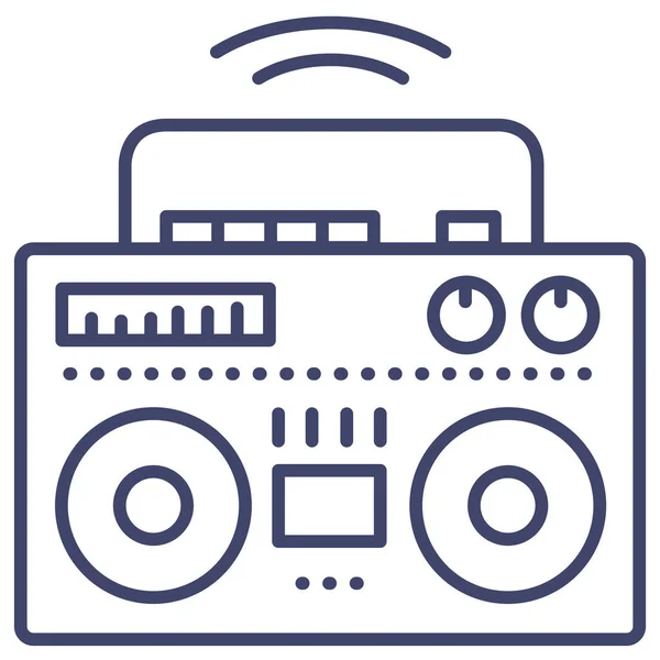 Icono Del Reproductor Música Digital — Vector de stock