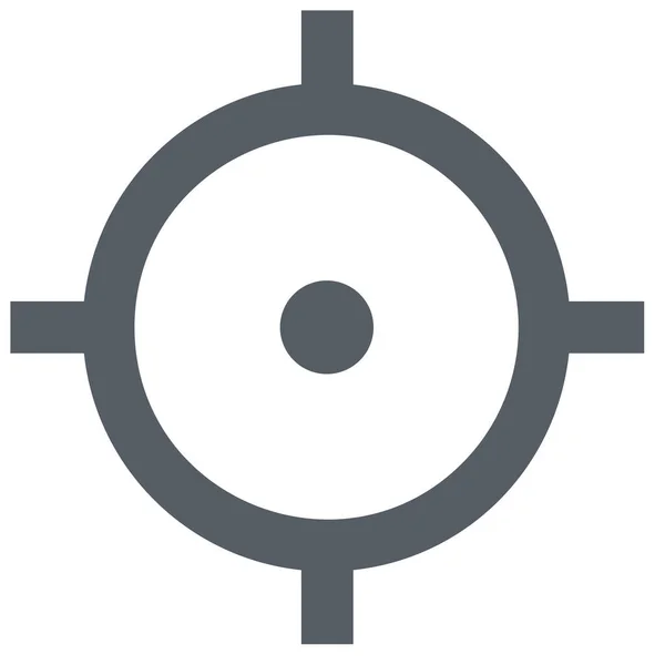 Aim Goal Interface Icon Outline Stil — Stockvektor