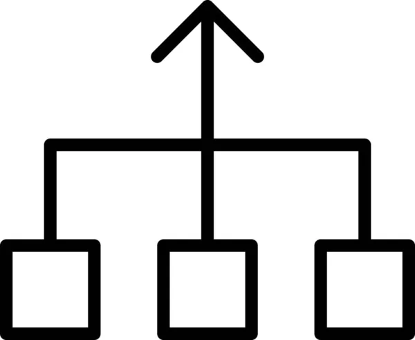 Значок Елементів Потоку Діаграм Стилі Контурів — стоковий вектор