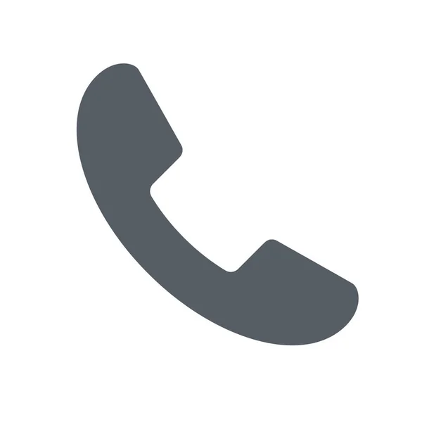 Hívás Kommunikációs Telefon Ikon Szilárd Stílusban — Stock Vector