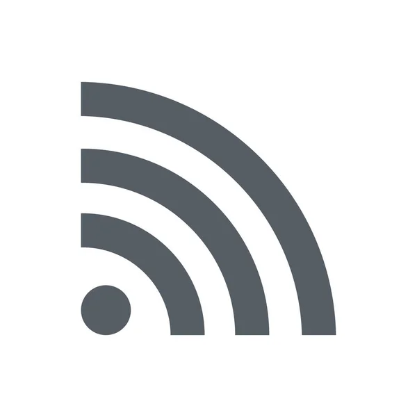 Иконка Беспроводной Связи Rss Wifi Стиле — стоковый вектор