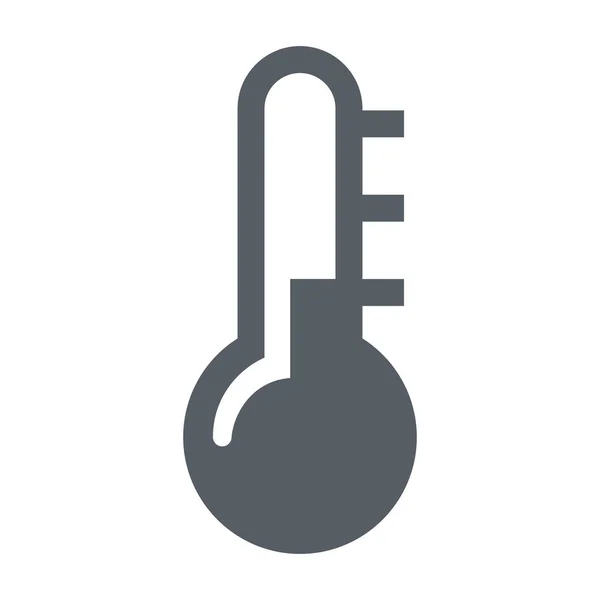 Іконка Температури Цельсієм Суцільному Стилі — стоковий вектор
