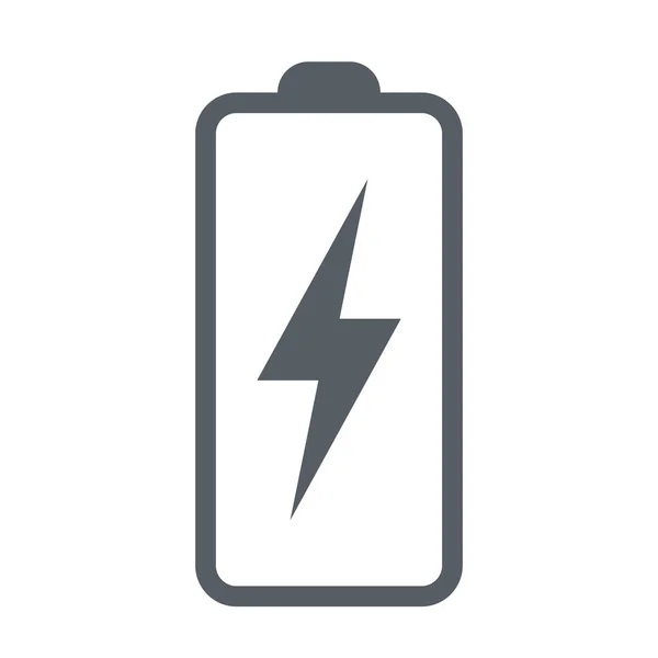 Batteriladdningsgränssnitt Ikon Konturstil — Stock vektor