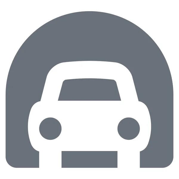 Car Pika Simple Icon Solid Style — Stock Vector