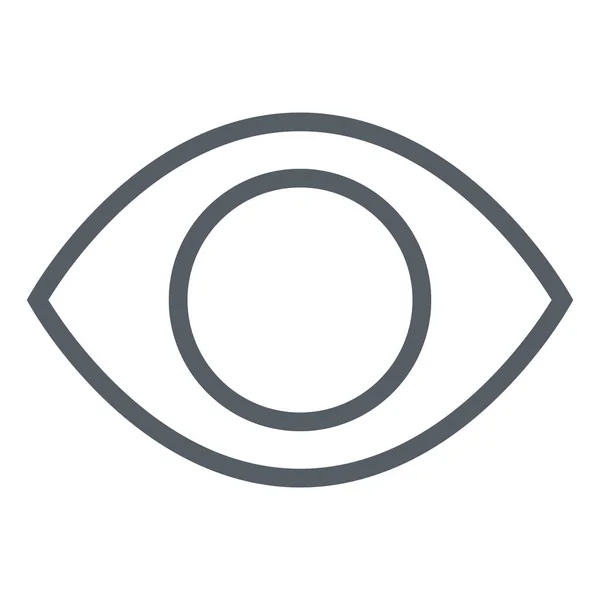 Εικονίδιο Προεπισκόπησης Διεπαφής Ματιών Στυλ Περίγραμμα — Διανυσματικό Αρχείο